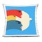 Stupell Industries Peaceful Dove with Faces Decorative Printed Pillow design by Carrie Cantwell, 18 x 7 x 18